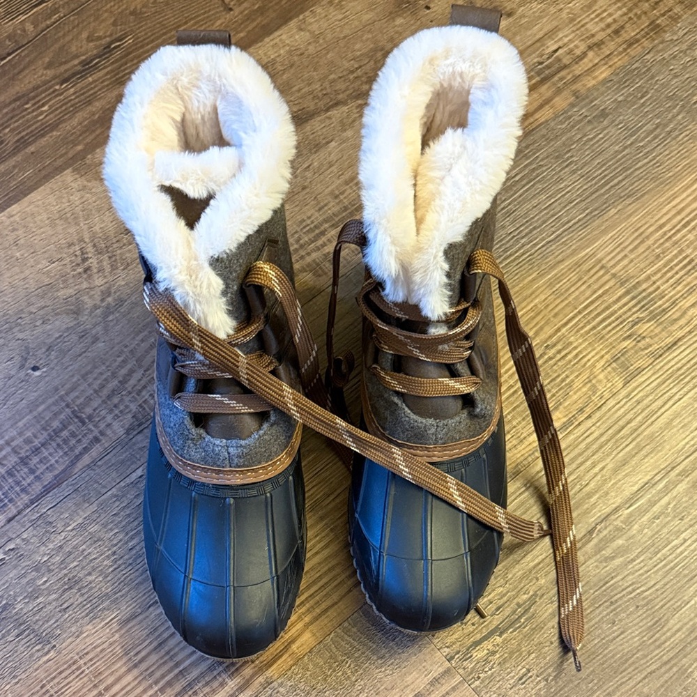 Maurices Boots with Black and Brown Accents
